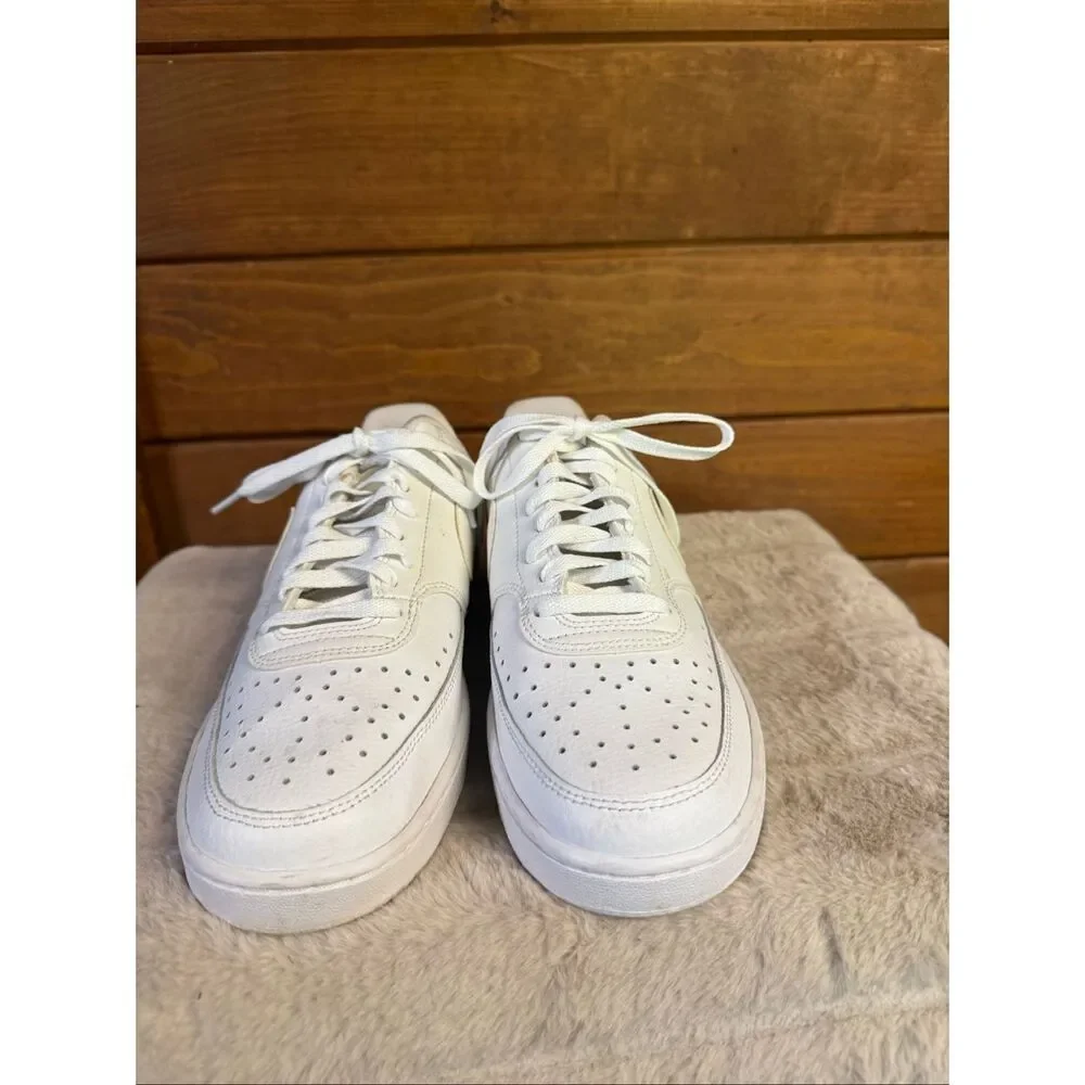 Nike Mens Court Vision Low sneakers Sz 8 white CD5463~100